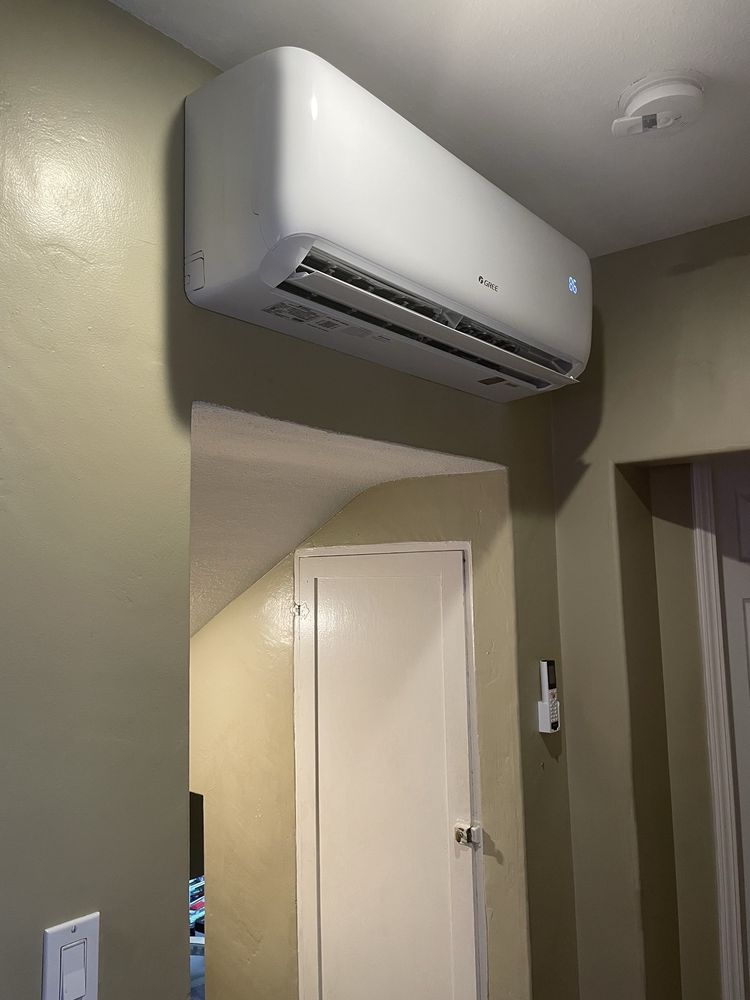 Indoor mini-split wall unit installed by E-fficient HVAC