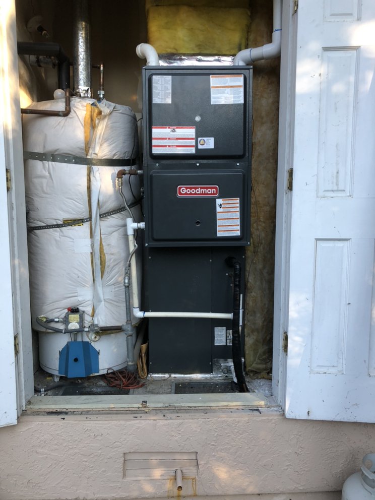 New high-efficiency furnace installed by E-fficient HVAC in Tracy
